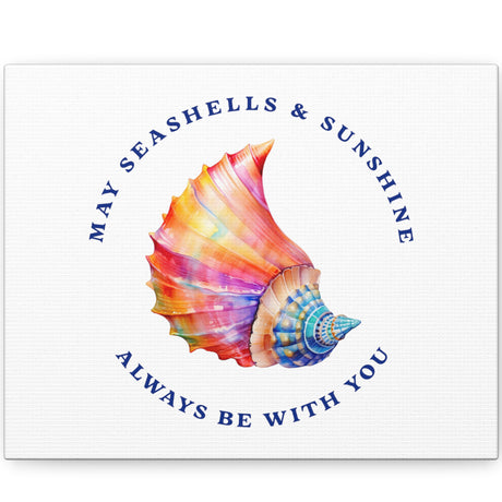 10x8 Seashells And Sunshine canvas gallery wrap