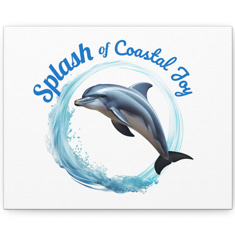 Splash Dolphin wall art 10x8