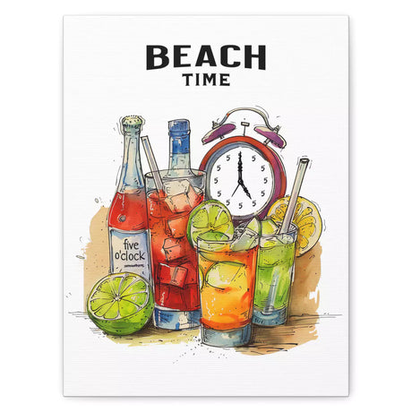 12x16 Beach Time Always canvas gallery wrap