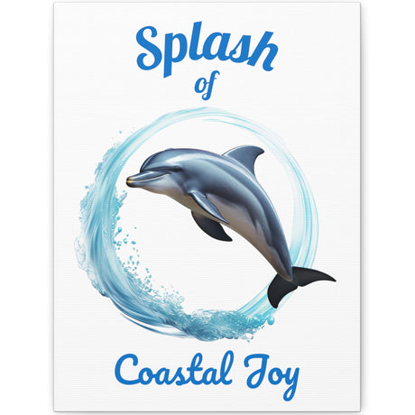 Splash Dolphin wall art 12x16