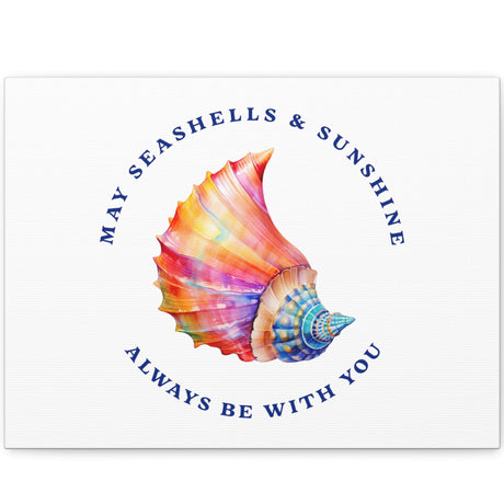 16x12 Seashells And Sunshine canvas gallery wrap