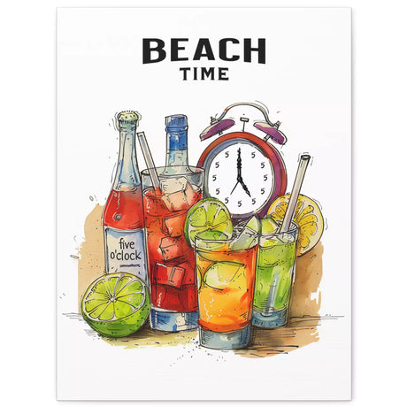 18x24 Beach Time Always canvas gallery wrap