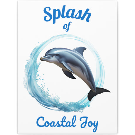 Splash Dolphin wall art 18x24