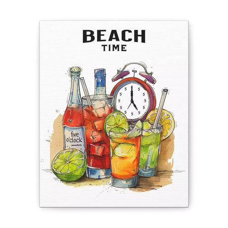 8x10 Beach Time Always canvas gallery wrap