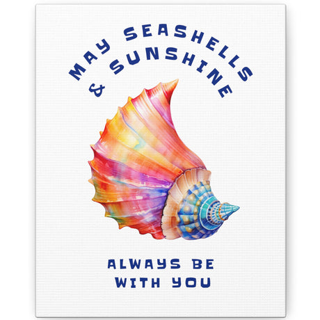 8x10 Seashells And Sunshine canvas gallery wrap