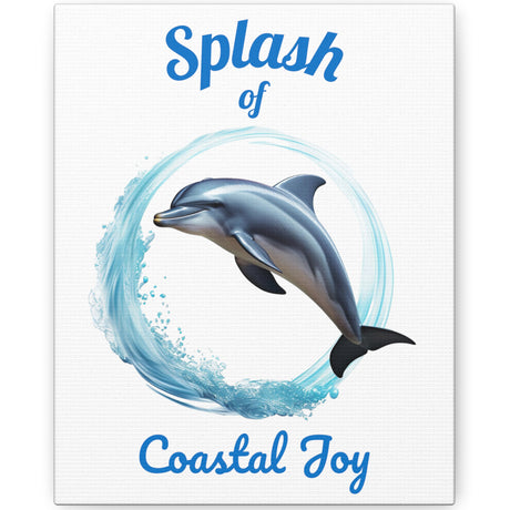 Splash Dolphin wall art 8x10