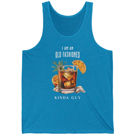 Aqua Old Fashioned Guy tank top