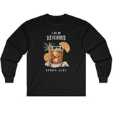 Black Old Fashioned Girl long-sleeve t-shirt