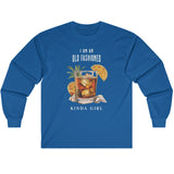 Royal blue Old Fashioned Girl long-sleeve t-shirt