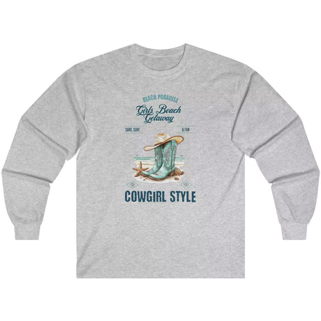 Ash Beach Paradise Cowgirl Style long-sleeve t-shirt