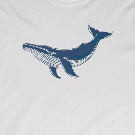 Design for Majestic Blue Whale long-sleeve t-shirt