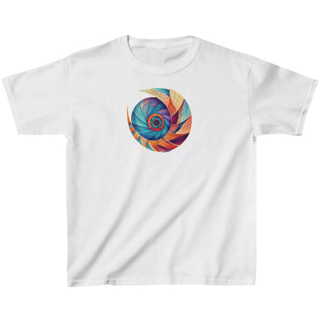 Ash Nautilus Inspired Beach Bliss Spiral youth t-shirt