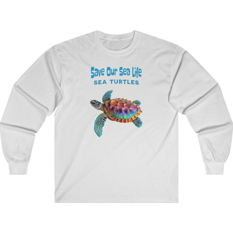 Ash Save Our Sea Turtles long-sleeve t-shirt