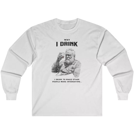 Ash Why I Drink long-sleeve t-shirt