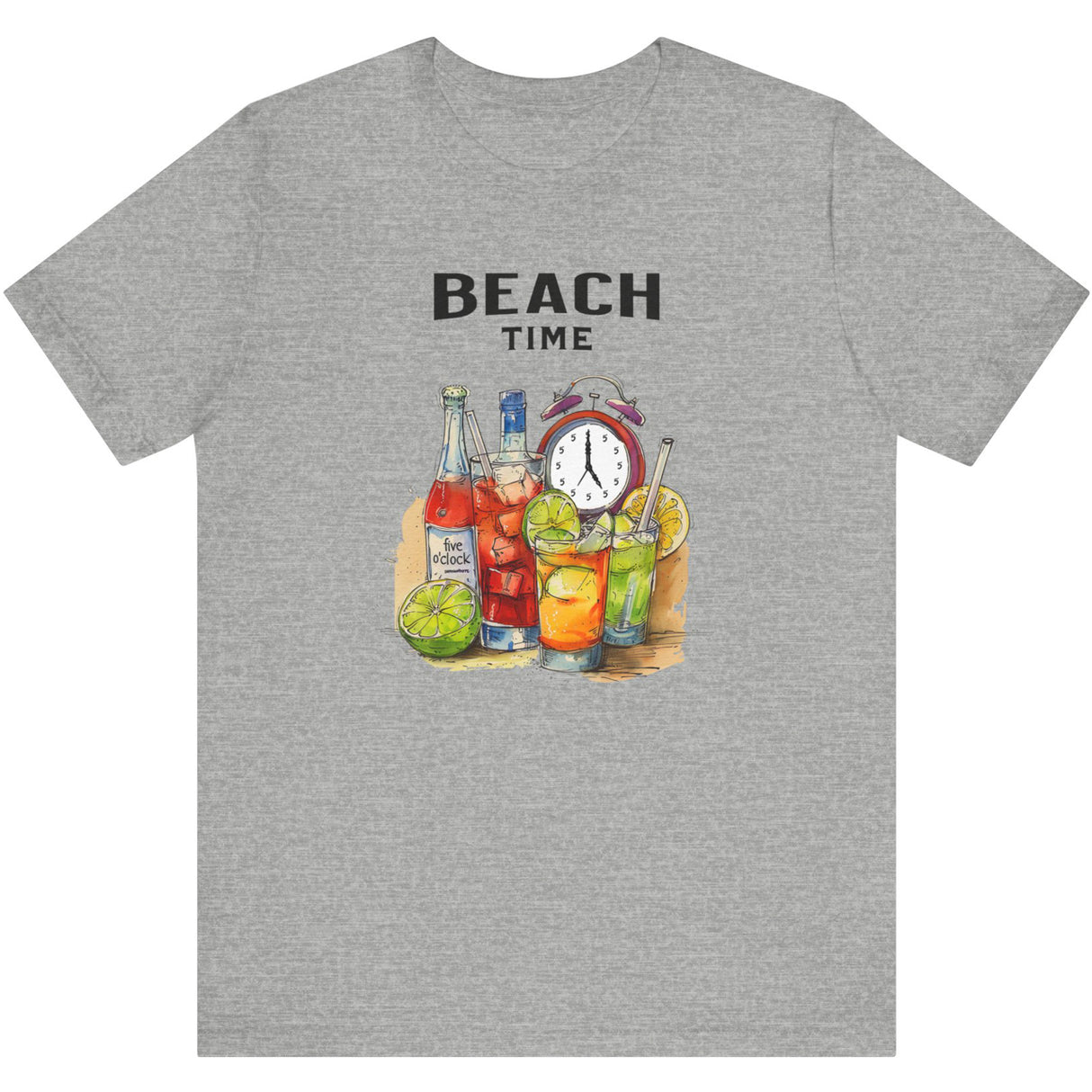 Athletic heater Beach Time Always t-shirt