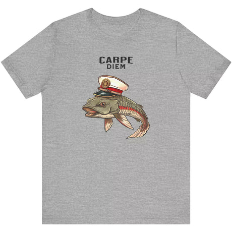 Athletic heather Carpe Diem Fish t-shirt