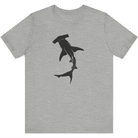 Athletic heather Hammerhead Shark Silhouette t-shirt