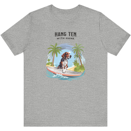 Athletic heather Hang Ten With Hank t-shirt