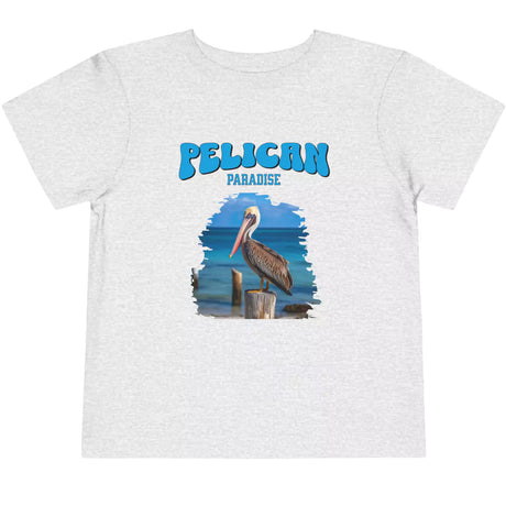 Athletic heather Pelican Paradise toddler t-shirt