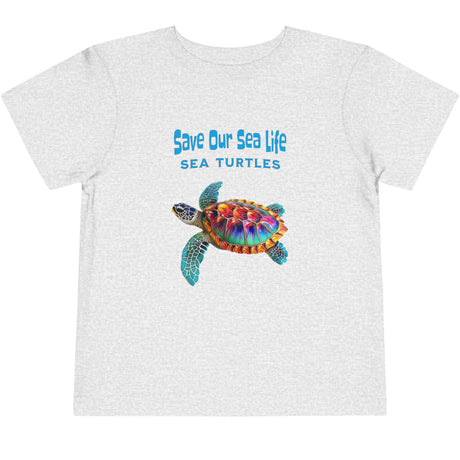 Athletic heather Save Our Sea Turtles toddler t-shirt