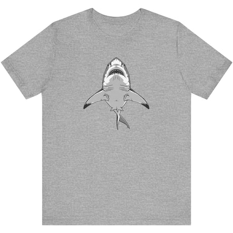 Athletic heather Shark Attack t-shirt