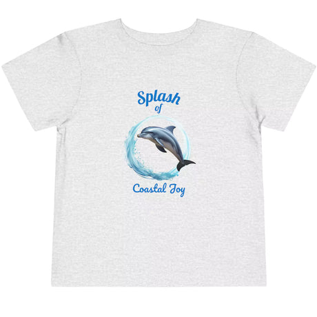 Athletic heather Splash Dolphin toddler t-shirt