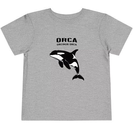 Athletic heather Orca (Orcinus Orca) toddler t-shirt