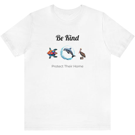 Be Kind to sealife t-shirt white