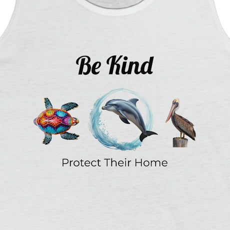 Be Kind to sealife tank top design