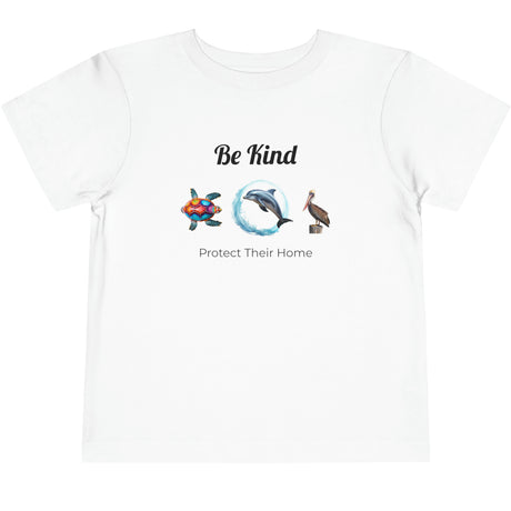 Be Kind to sealife toddler t-shirt white