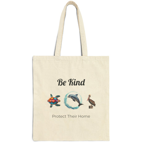 Be Kind to sealife tote handbag front