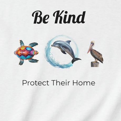 Be Kind to sealife youth t-shirt design