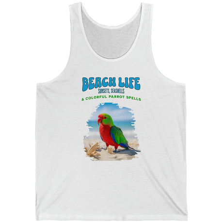 Beach Life Parrot Tank Top