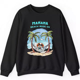 Beach Mode On black sweatshirt