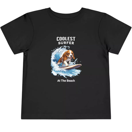 Black Coolest Surfer At The Beach toddler t-shirt