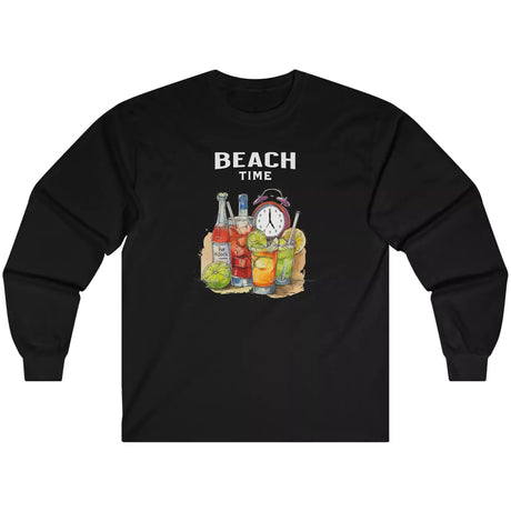 Black Always Beach Time long-sleeve t-shirt