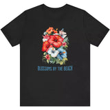 Black Blossoms By The Sea Hibiscus Flowers t-shirt