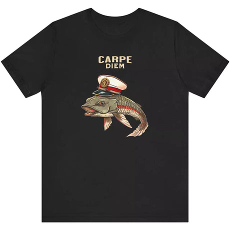 Black Carpe Diem Fish t-shirt