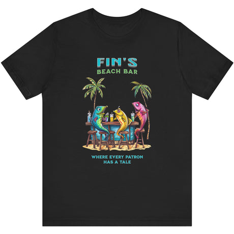 Black Fin's Beach Bar Tales t-shirt