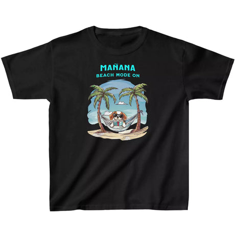 Black Manana Beach Mode On youth t-shirt