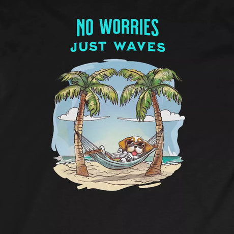 No Worries Just Waves Long-Sleeve T-Shirt