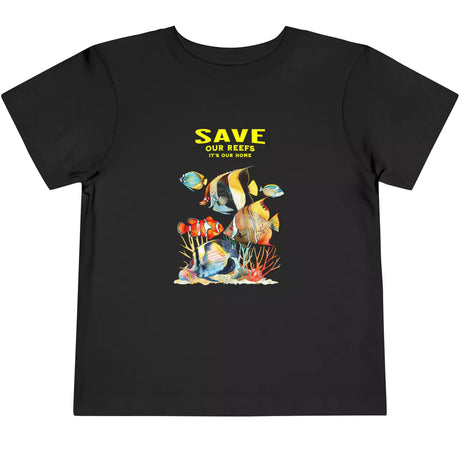 Black Save Our Reefs Angels Clowns toddler t-shirt