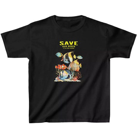 Black Save Our Reefs Angels Clowns youth t-shirt