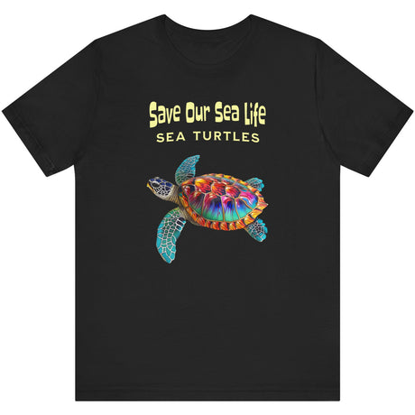 Black Save Our Sea Turtles t-shirt