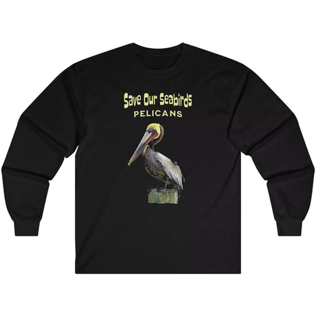 Black-save-our-seabirds-pelican-long-sleeve-t-shirt