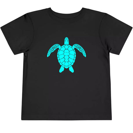 Black Silhouette Sea Turtle toddler t-shirt