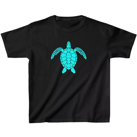 Black Silhouette Sea Turtle youth t-shirt