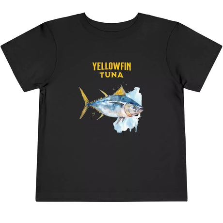 Black Yellowfin Tuna Watercolor toddler t-shirt