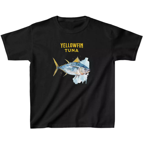 Black Yellowfin Tuna Watercolor youth t-shirt