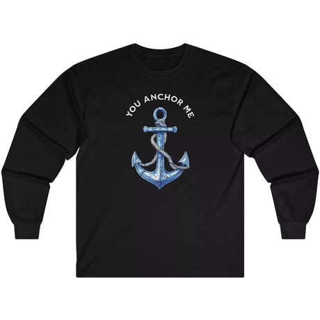 Black You Anchor Me long-sleeve t-shirt